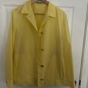 Jil Sander Yellow Blazer Classic Structured Design